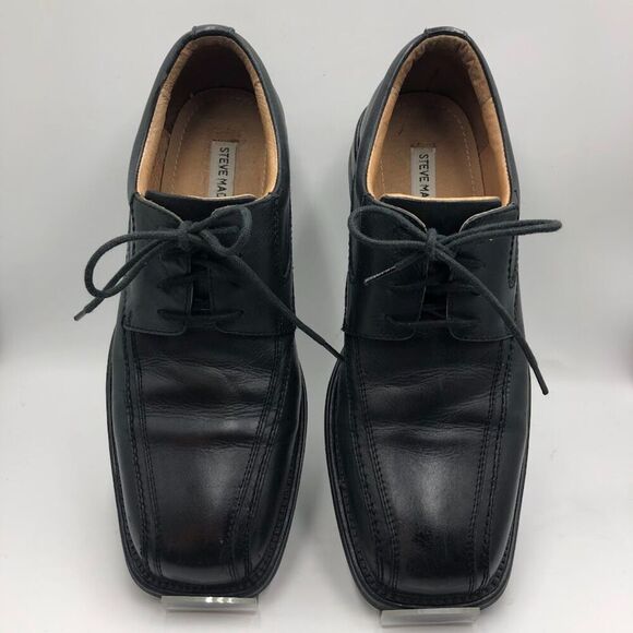 Steve Madden Men's Black Leather Oxford Shoes Square Toe P-Tango Size 9.5 - Picture 10 of 14